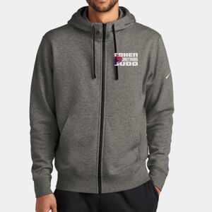 Club Fleece Sleeve Swoosh Full Zip Hoodie Thumbnail