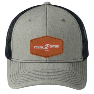 Snapback Trucker Cap w/ Leather Patch Thumbnail